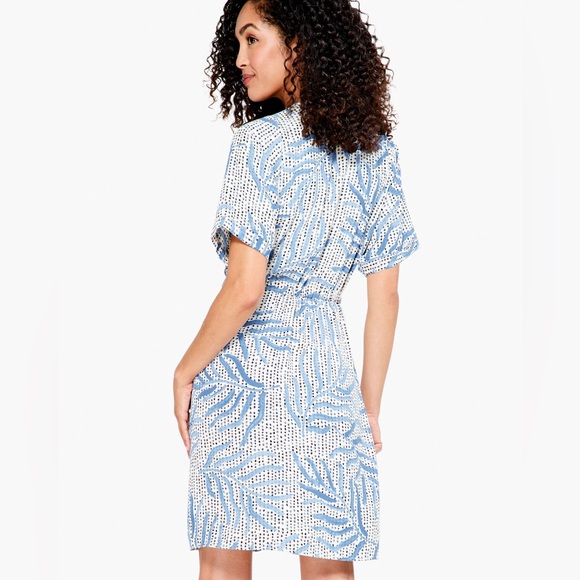 NIC+ZOE Blue and White Midi Dress - Picture 2 of 14